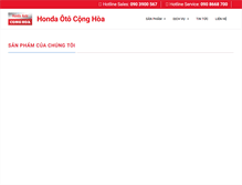Tablet Screenshot of hondaotoconghoa.com.vn